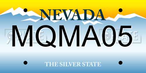 MQMA05 Nevada License Plate
