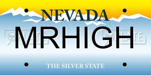 MRHIGH Nevada License Plate