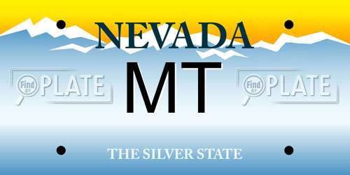 MT Nevada License Plate