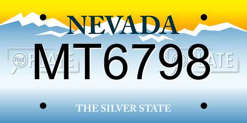 MT6798 Nevada License Plate