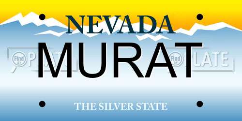 MURAT Nevada License Plate