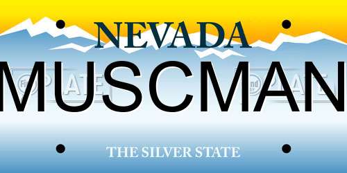 MUSCMAN Nevada License Plate