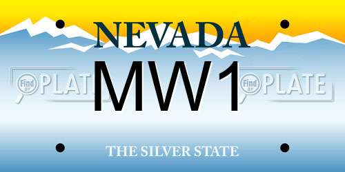 MW1 Nevada License Plate
