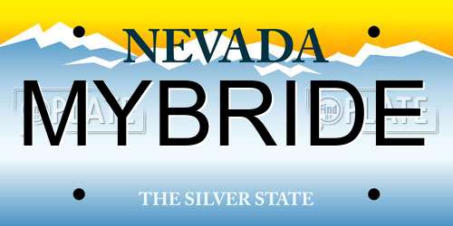 MYBRIDE Nevada License Plate