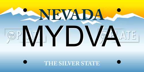 MYDVA Nevada License Plate