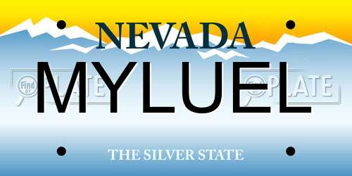 MYLUEL Nevada License Plate