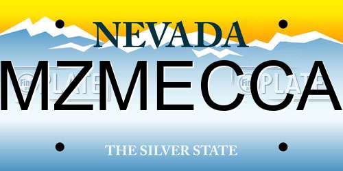 MZMECCA Nevada License Plate