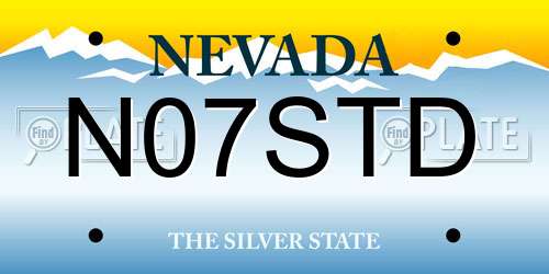N07STD Nevada License Plate