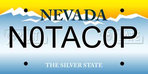 N0TAC0P Nevada License Plate