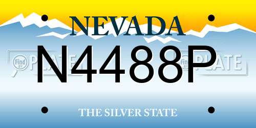 N4488P Nevada License Plate