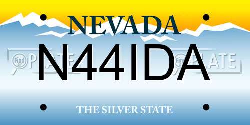 N44IDA Nevada License Plate