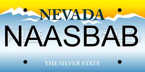 NAASBAB Nevada License Plate