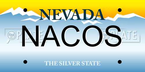 NACOS Nevada License Plate