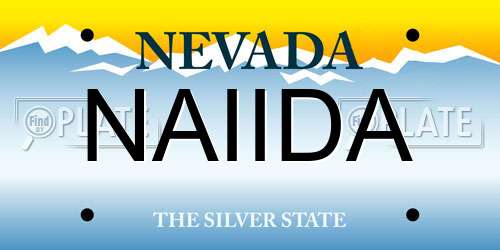 NAIIDA Nevada License Plate