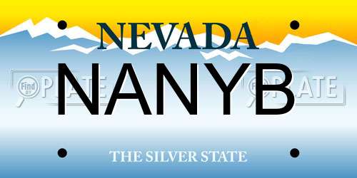 NANYB Nevada License Plate