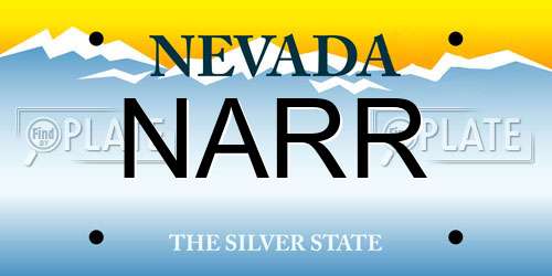 NARR Nevada License Plate