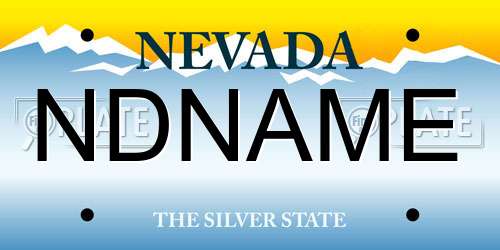 NDNAME Nevada License Plate