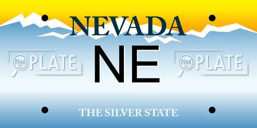 NE Nevada License Plate