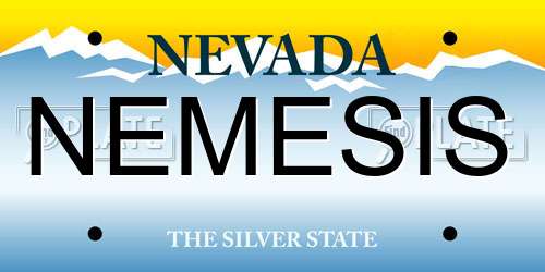 NEMESIS Nevada License Plate