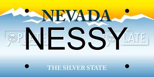 NESSY Nevada License Plate