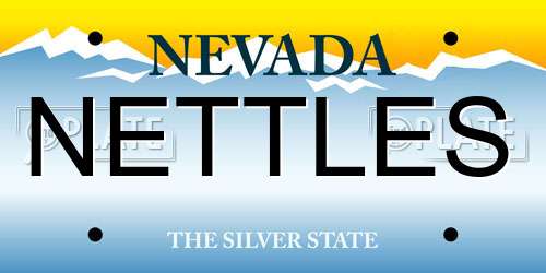 NETTLES Nevada License Plate