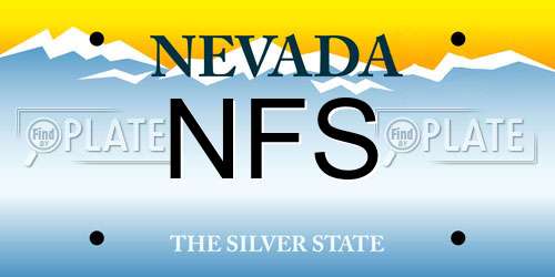 NFS Nevada License Plate