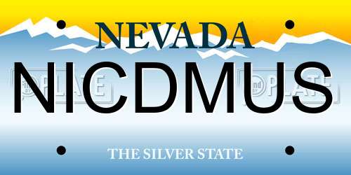 NICDMUS Nevada License Plate