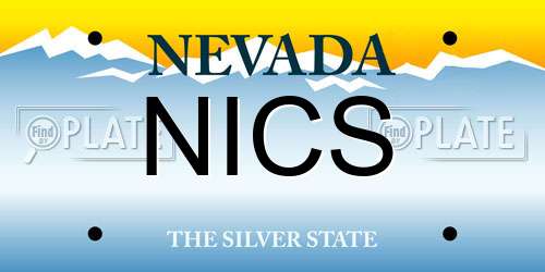 NICS Nevada License Plate