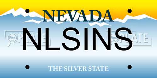 NLSINS Nevada License Plate