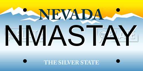NMASTAY Nevada License Plate