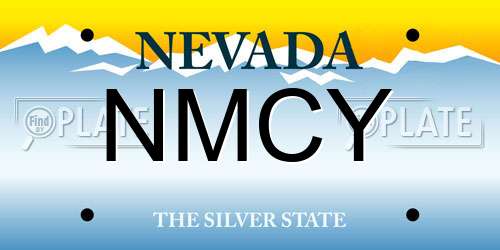 NMCY Nevada License Plate