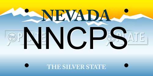 NNCPS Nevada License Plate