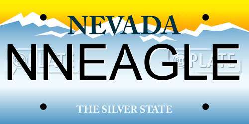 NNEAGLE Nevada License Plate