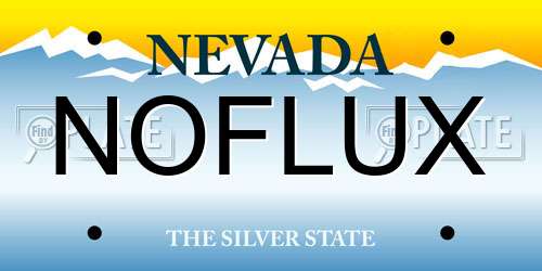 NOFLUX Nevada License Plate