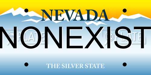 NONEXIST Nevada License Plate
