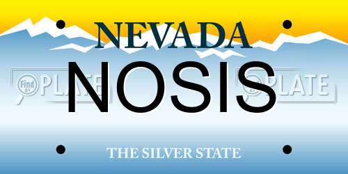 NOSIS Nevada License Plate