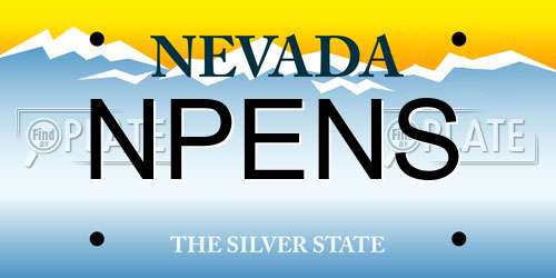 NPENS Nevada License Plate