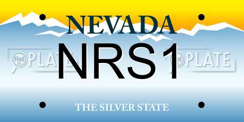 NRS1 Nevada License Plate