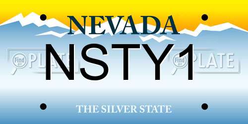 NSTY1 Nevada License Plate