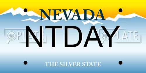 NTDAY Nevada License Plate