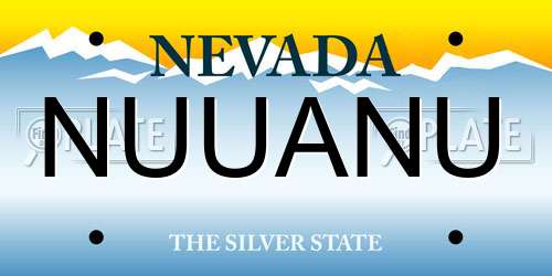 NUUANU Nevada License Plate