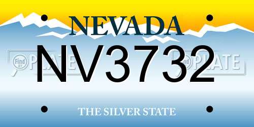 NV3732 Nevada License Plate