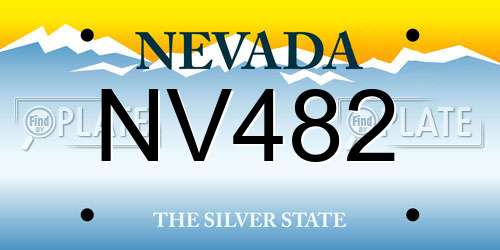 NV482 Nevada License Plate