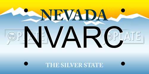 NVARC Nevada License Plate