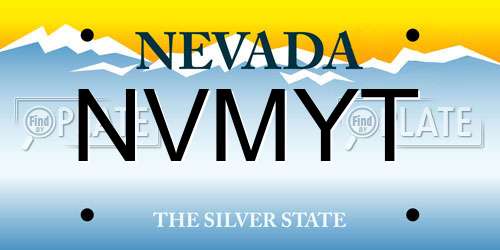 NVMYT Nevada License Plate
