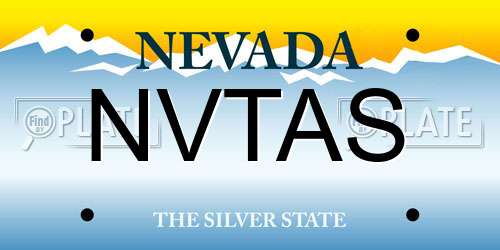 NVTAS Nevada License Plate
