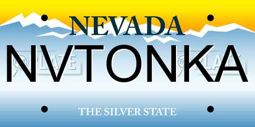 NVTONKA Nevada License Plate