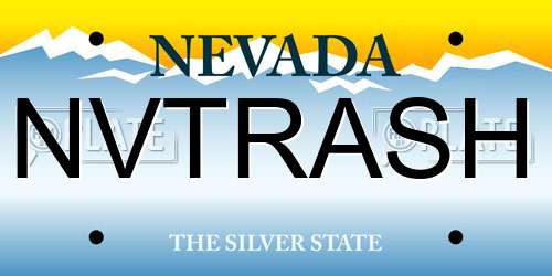 NVTRASH Nevada License Plate
