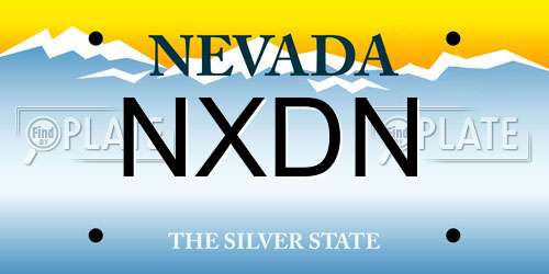 NXDN Nevada License Plate