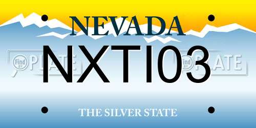 NXTI03 Nevada License Plate